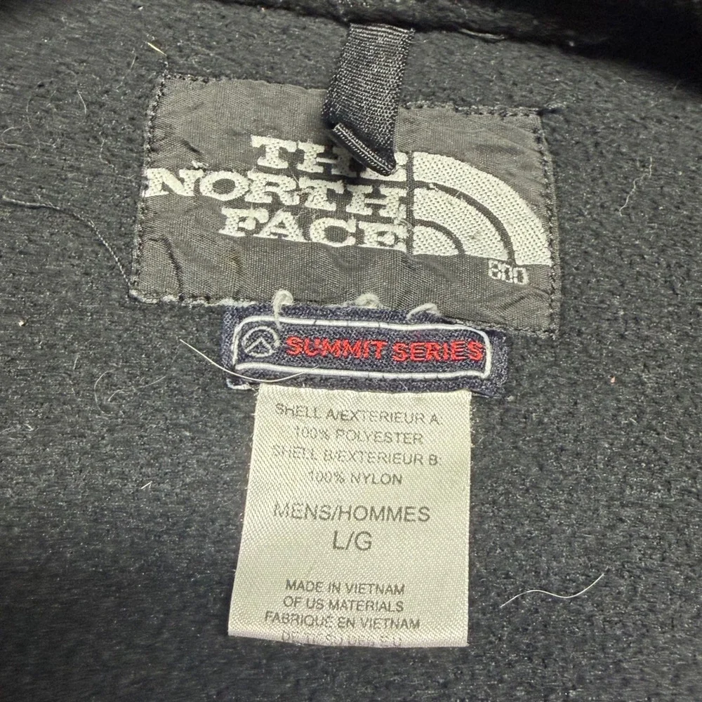The North Face Summit Series Denali Mens Large Black Full Zip Fleece Jacket